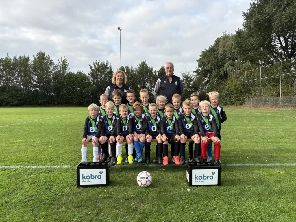 Teamfoto SJO KSV/Erix minipupillen, seizoen 2026/’27